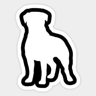 Rottweiler Silhouette Sticker